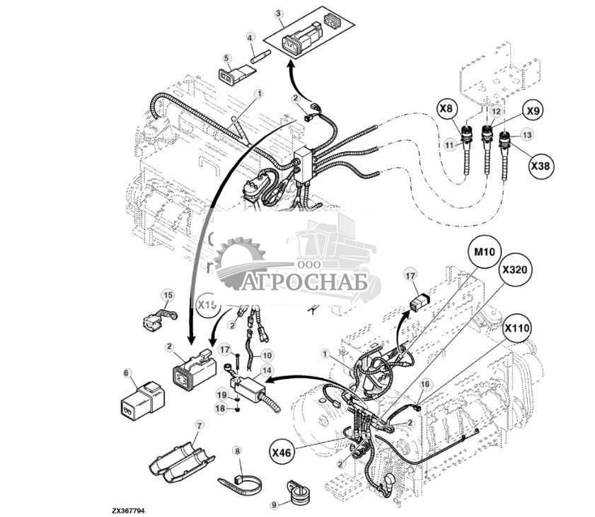 FRONT WIRING HARNESS, IVT LOC TRANSMISSION 